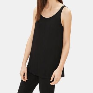 Eileen Fisher Scoop Neck Jersey Tunic Tank Size XL Layering Closet Staple